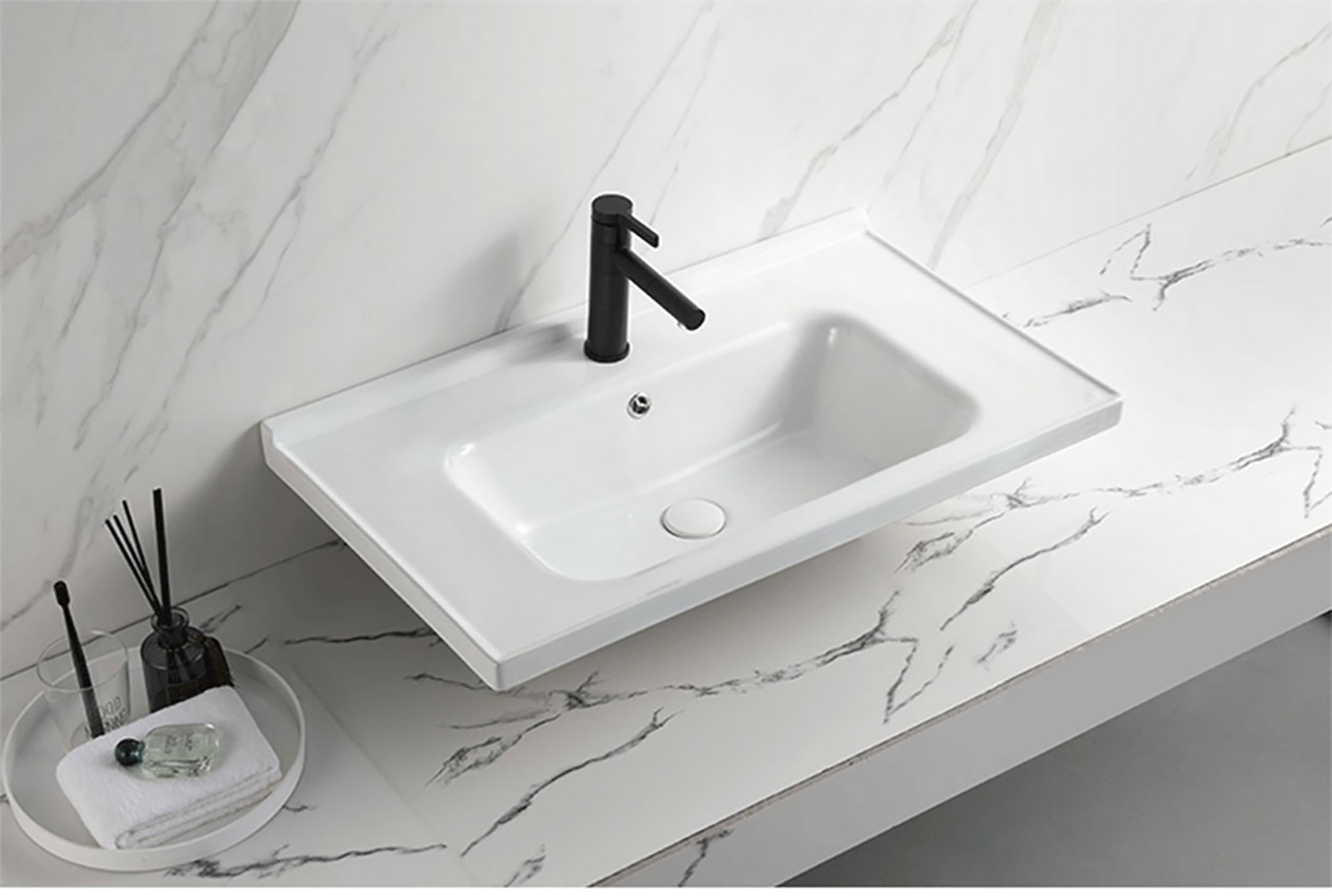 Lavamanos stone sink ceramic solid surfaces cabinet basin countertop bathrooms vanity basin moderno (1)