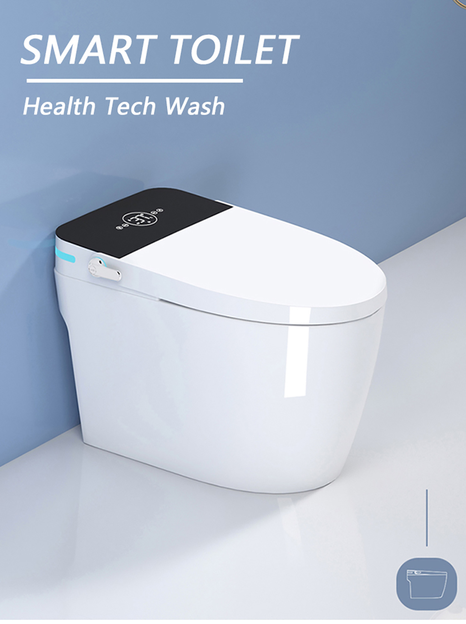 Automatic flush light sensor remote control heated inodoros smart toilet intelligent with warm seat (1)