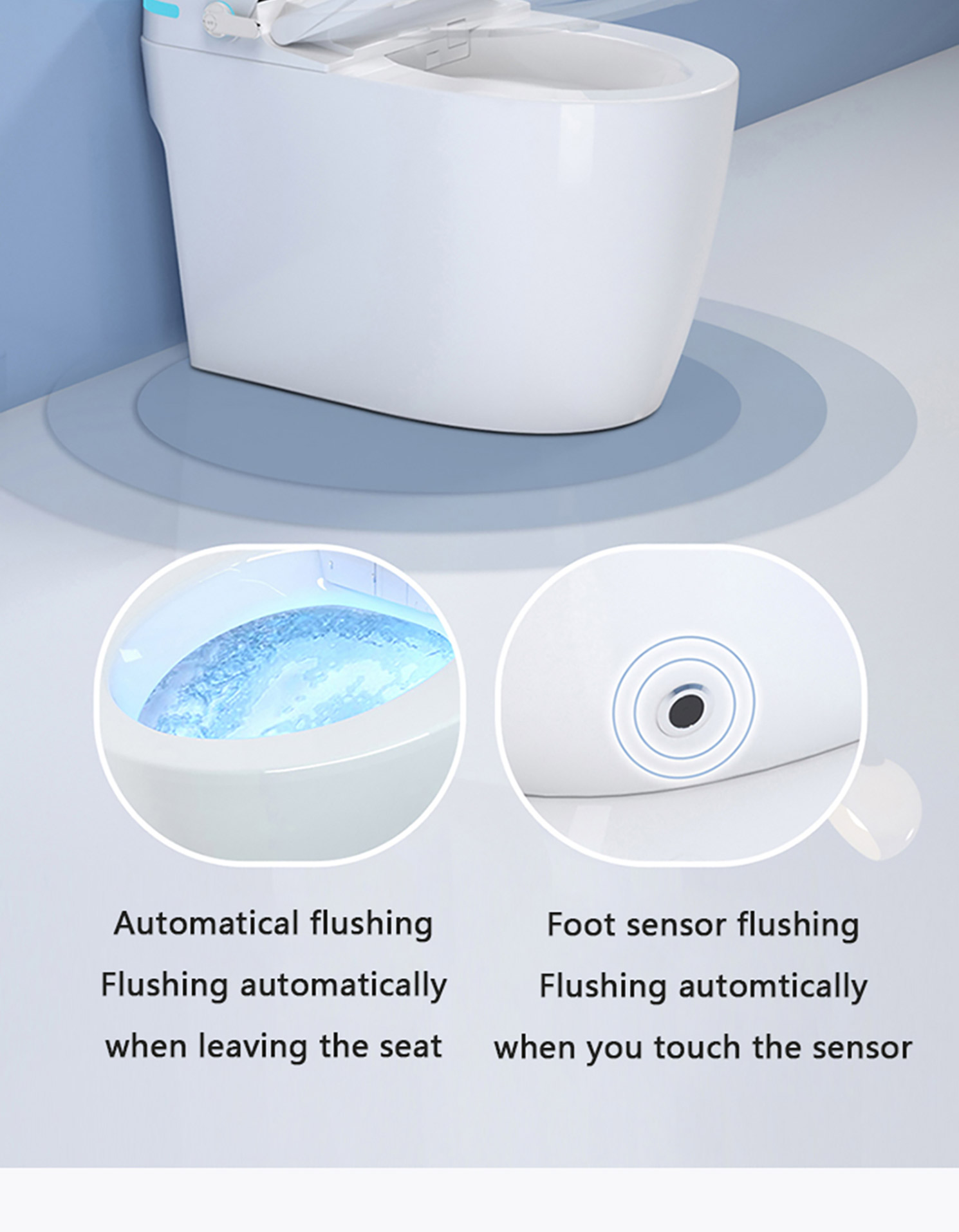 Automatic flush light sensor remote control heated inodoros smart toilet intelligent with warm seat (6)