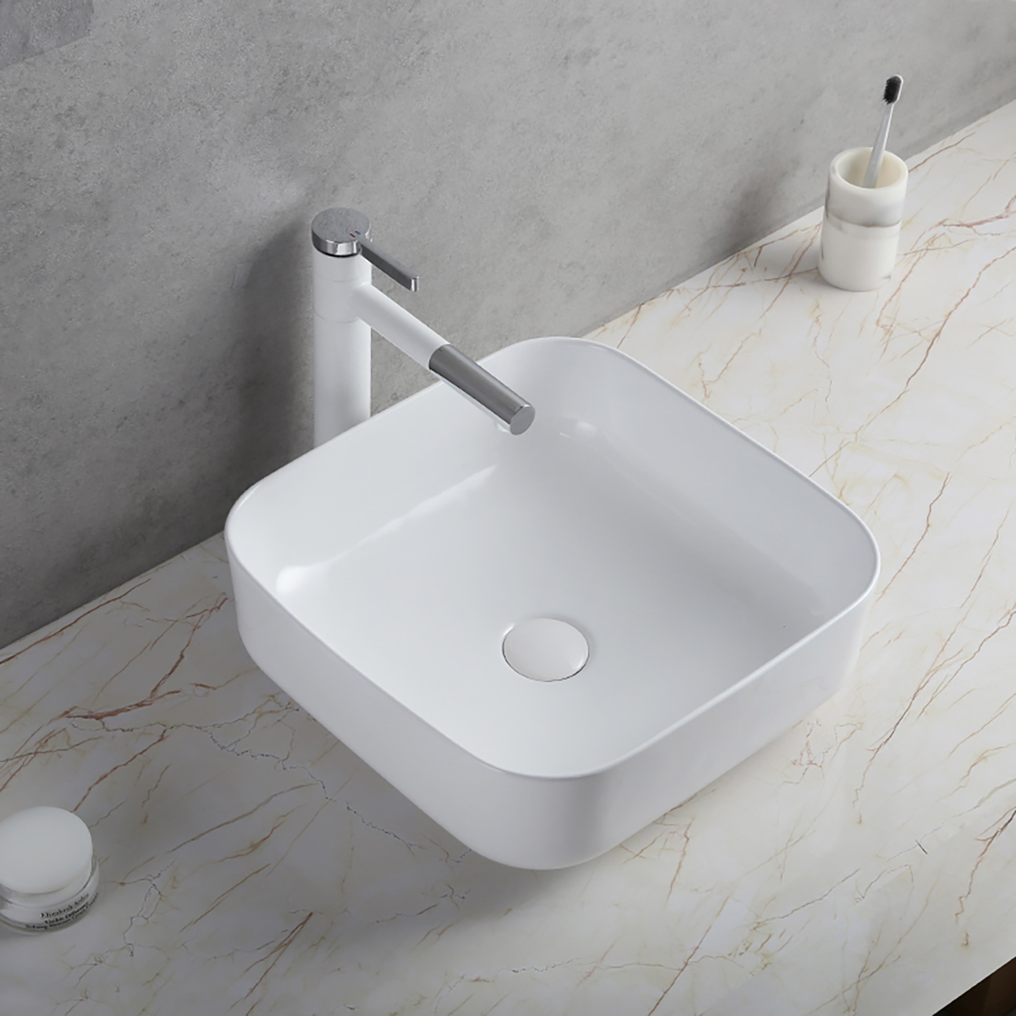 Badkamergootstenen ceramic counter top wash basin sanitary ware art basins porcelain bathroom basin sink (9)