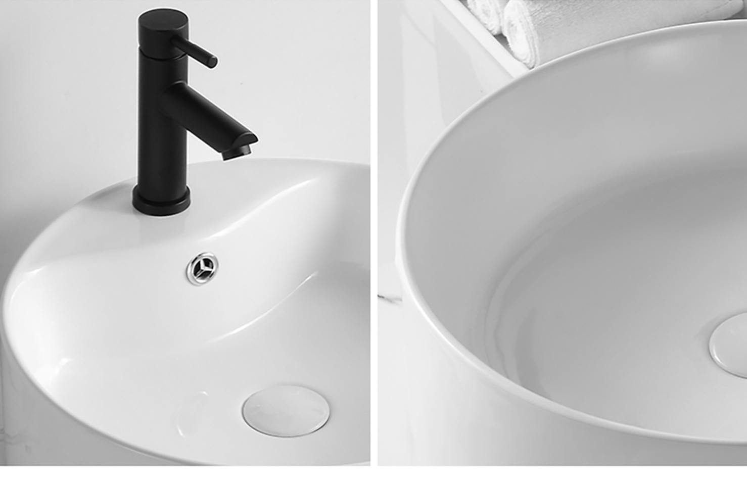 Ceramic wash basin wall mounted art basin square washbasin toilet hotel washbasin (4)