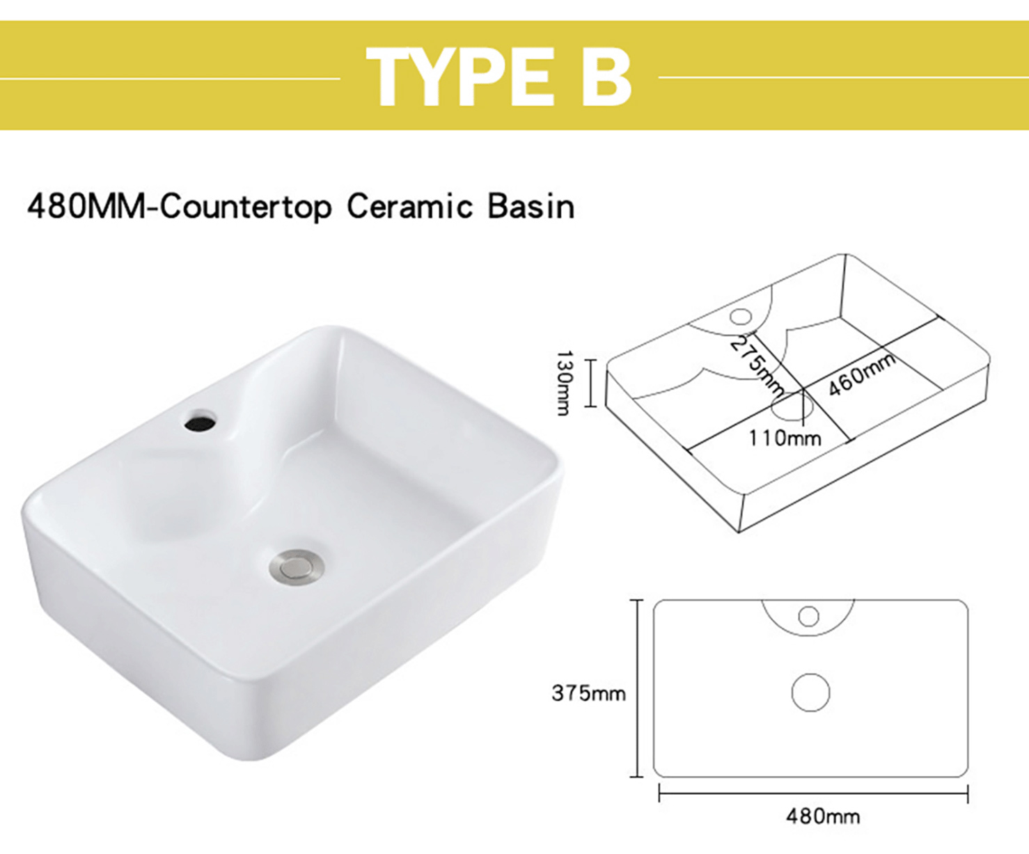 Ceramic wash basin wall mounted art basin square washbasin toilet hotel washbasin (5)