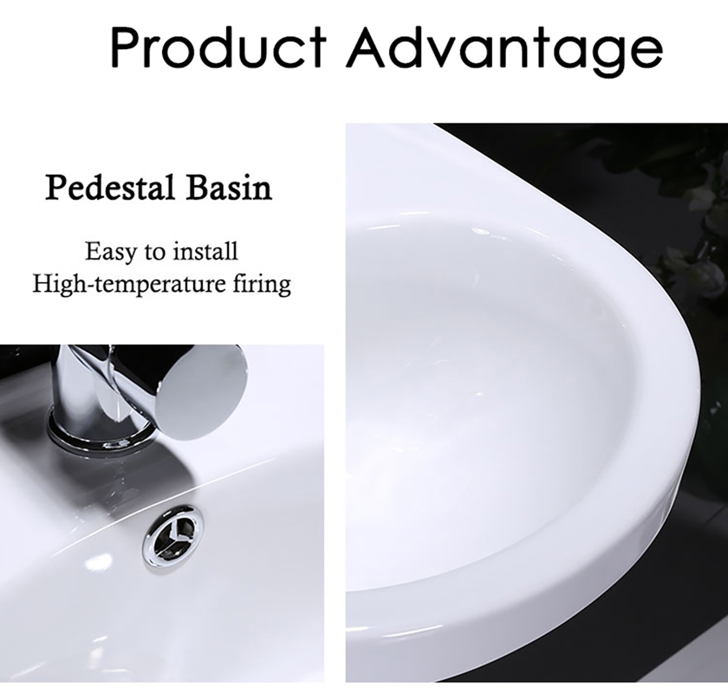 Hand Washing Alone Ceramic Washing Pedestal Artificial Stone Basin Sink Luxury Bathroom (7)