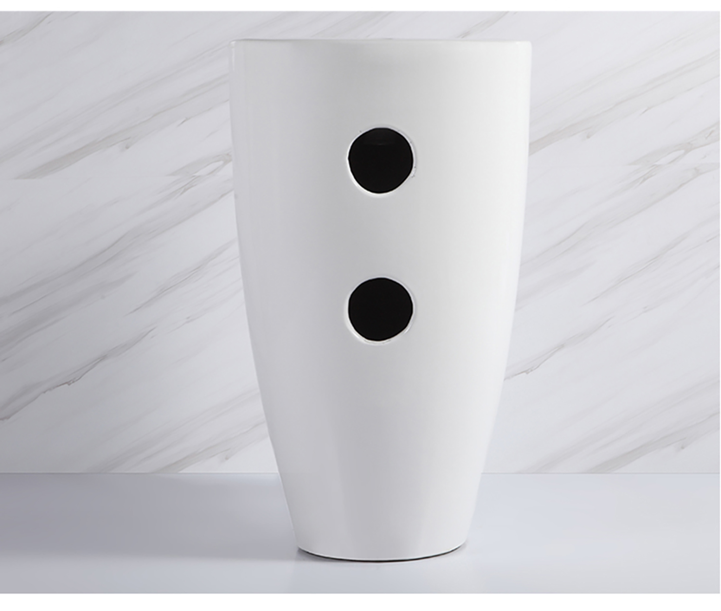 Luxury Modern Freestanding Glossy White Art Ceramic Deep Height Hand Wash Basin Sink With Good Price (10)