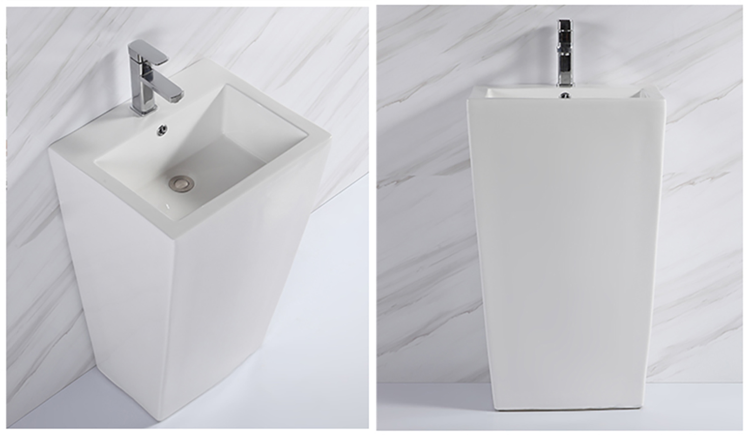Luxury Modern Freestanding Glossy White Art Ceramic Deep Height Hand Wash Basin Sink With Good Price (4)