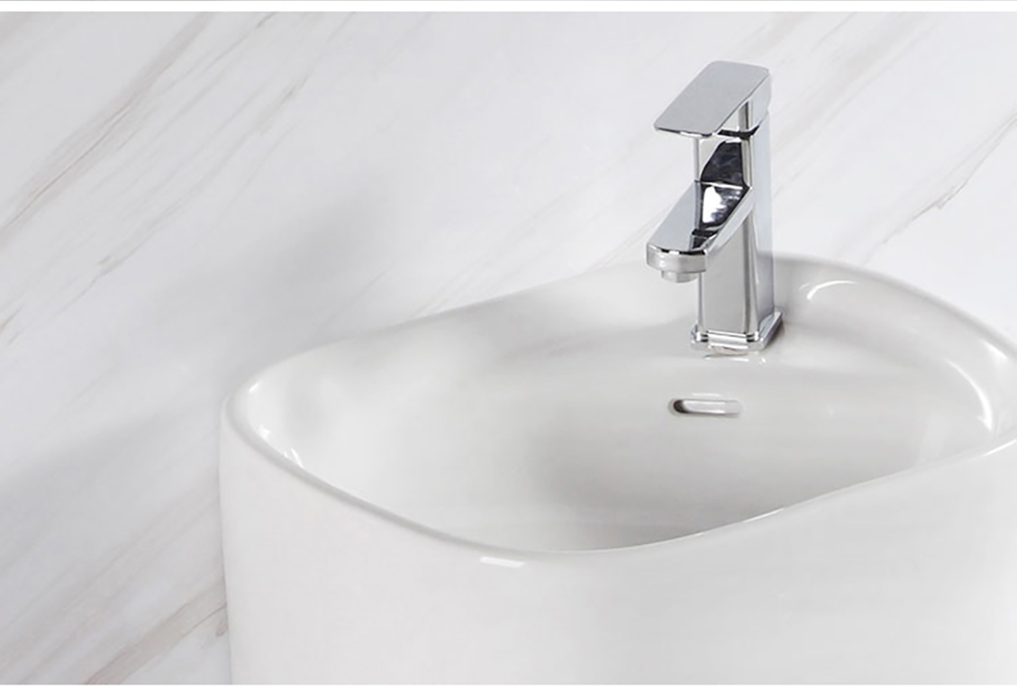 Modern Art Free Standing Ceramic Bathroom Sink Sanitary Wash Basin Keramik Waschbecken (10)