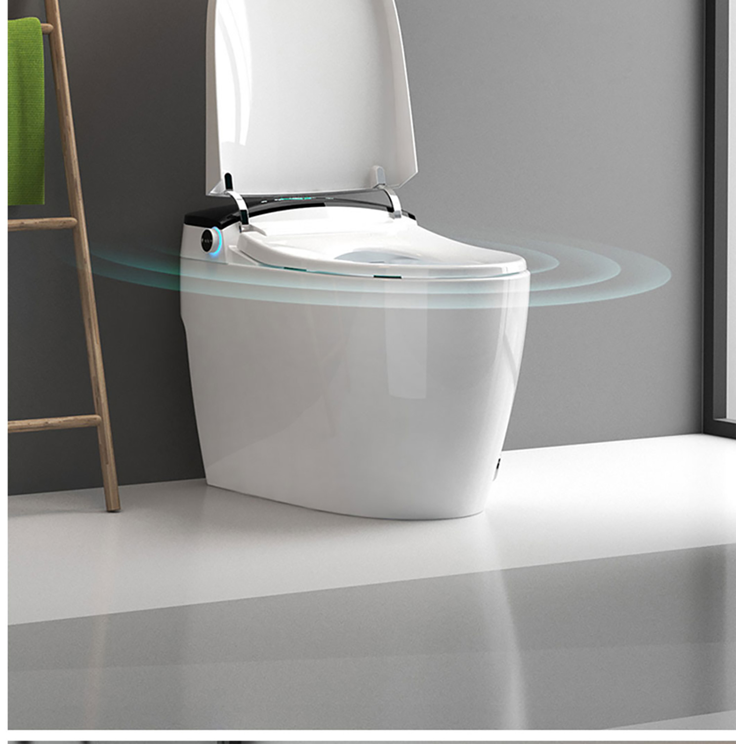 Top Quality Bathroom Smart Toilet Intelligent Electric Wc Sanitary Ware Washroom Toilette Ceramic Commode (10)