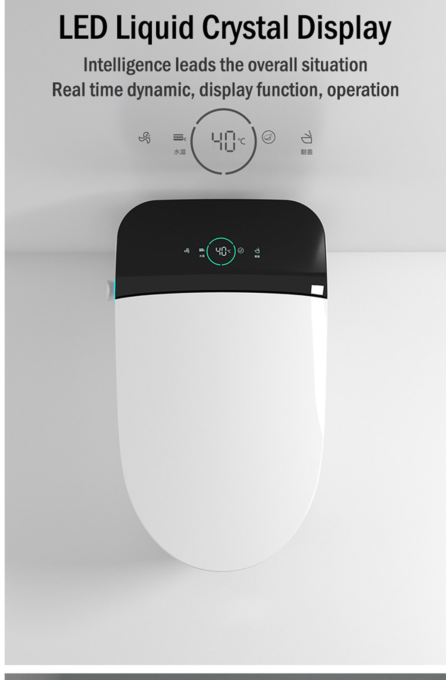 Top Quality Bathroom Smart Toilet Intelligent Electric Wc Sanitary Ware Washroom Toilette Ceramic Commode (4)